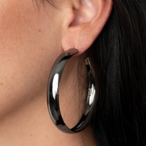 BEVEL In It - Black Earring (OS) - B:A4