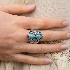 Eco Essence - Blue Ring ~ Fashion Fix 2021 (OS) (Matching pieces sold separately)