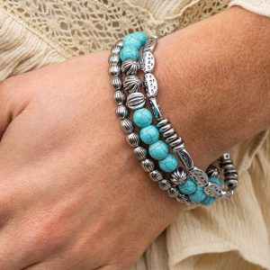 Trail Mix Mecca - Blue Bracelet ~ Fashion Fix February 2021 (OS) (Matching pieces sold separately)