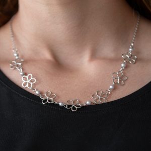 Always Abloom - Silver Necklace (OS)