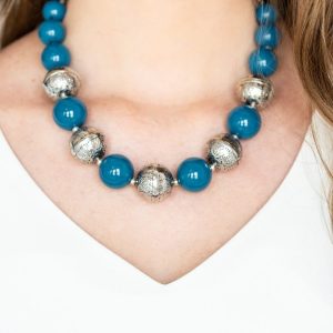 Floral Fusion - Blue Necklace (OS)