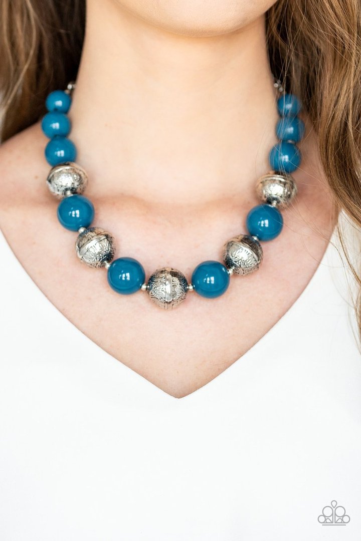 Floral Fusion - Blue Necklace (OS)