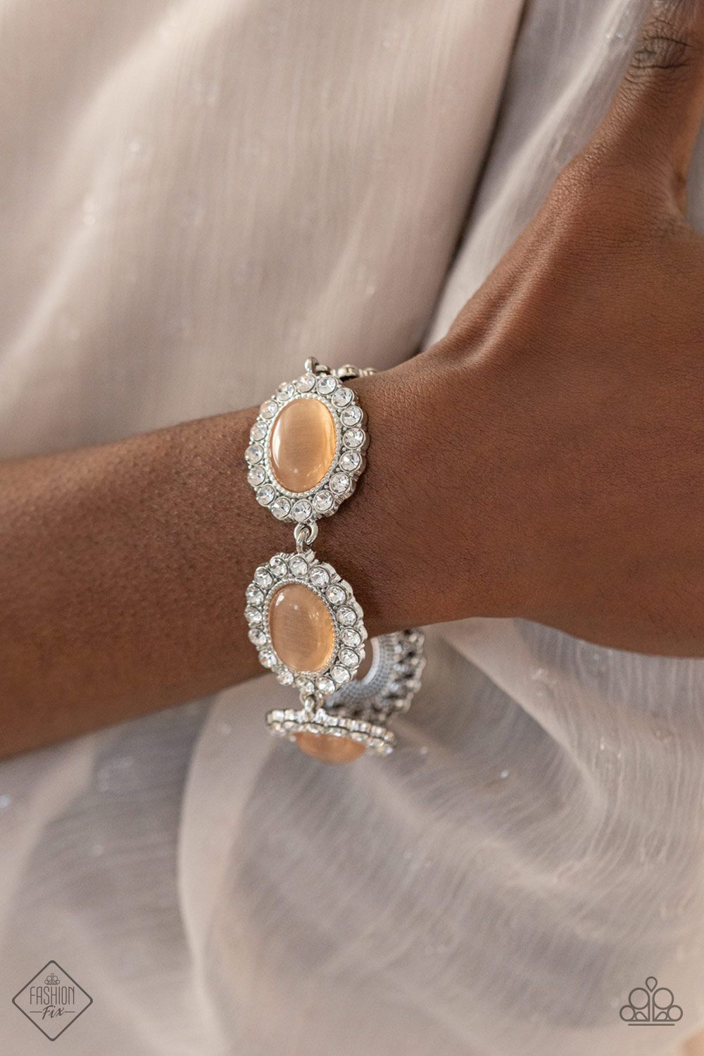 Demurely Diva - Orange Bracelet ~ Fashion Fix February 2021 (OS) (Matching pieces sold separately)