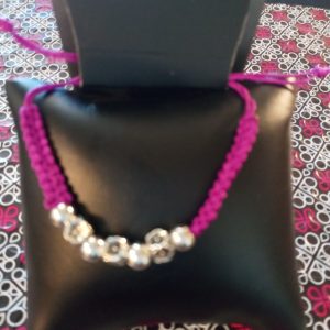 Starlet Shimmer S-Bead & S-flower - Neon Purple Bracelet (OS)
