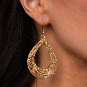 A Hot MESH - Gold Earring (OS)