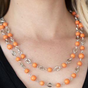 Essentially Earthy - Orange Necklace (OS) - B:A1