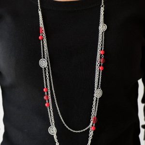 Pretty Pop-tastic! - Red Necklace (OS) - B:A6
