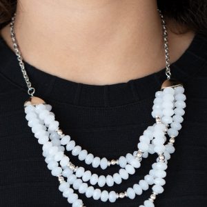 Best POSH-ible Taste - White Necklace (OS) - B:A1