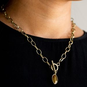 Club Sparkle - Brass Necklace (OS) - B:A1