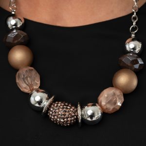 A Warm Welcome - Brown and Copper Necklace (OS) - (Matching piece sold separately)