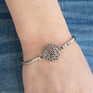 Filigree Fiesta - Silver Bracelet (OS)