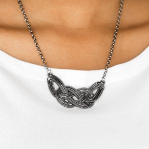 Nautically Naples - Black Necklace (OS) - B:A1