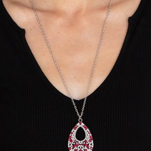 High Society Stargazing - Red Necklace (OS) - B:A1