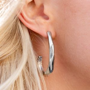 ​Made You HOOK - Silver Hoop Earring (OS) - B:A4