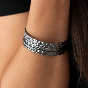 Back-To-Back Stacks - Black Bracelet (OS) - B:A2