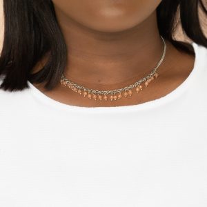 DEW a Double Take - Orange Necklace (OS)