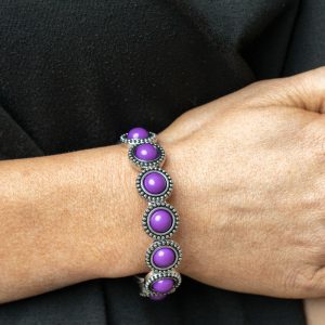 Polished Promenade - Purple Bracelet (OS)