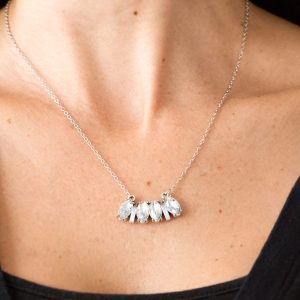 Deco Decadence - White Necklace (OS) - B:A1