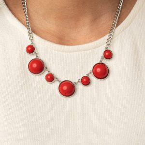 Prismatically POP-tastic - Red Necklace (OS) - B:A1