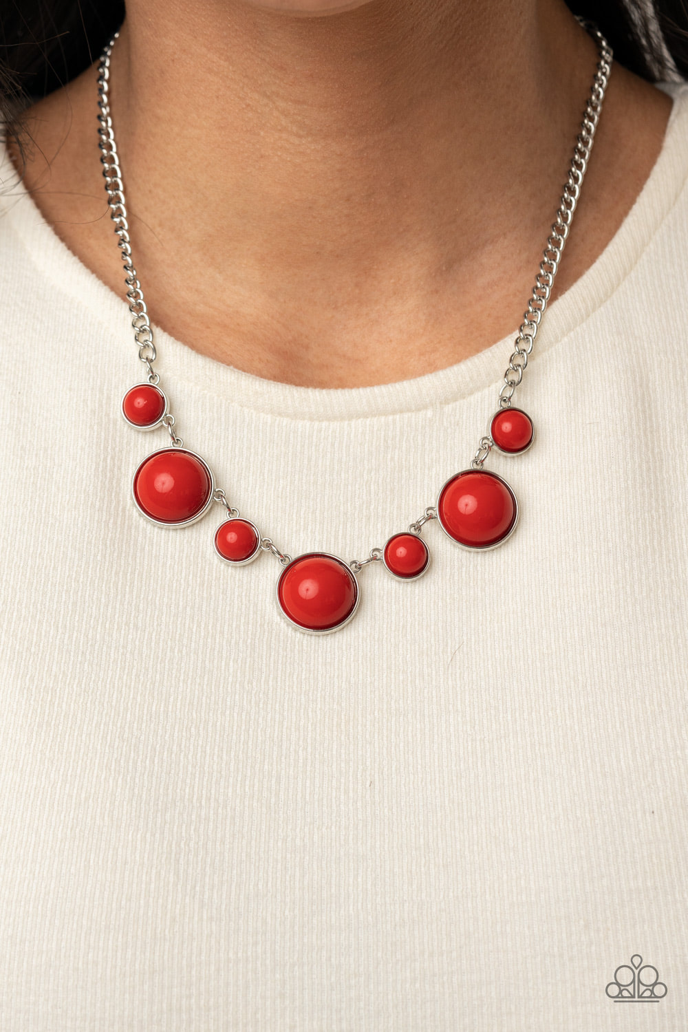 Prismatically POP-tastic - Red Necklace (OS) - B:A1