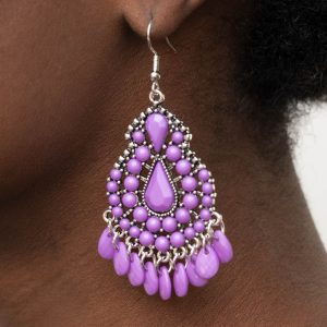 Persian Posh - Purple Earring (OS) - B:A4
