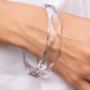 Clear-Cut Couture - White Bracelet (OS) (Fashion Fix August 2021)