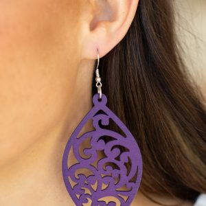 Coral Garden - Purple Earring (OS) - B:A4