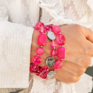 ​Oceanside Bliss - Pink Bracelet (OS) (Fashion Fix August 2021) - B:A2