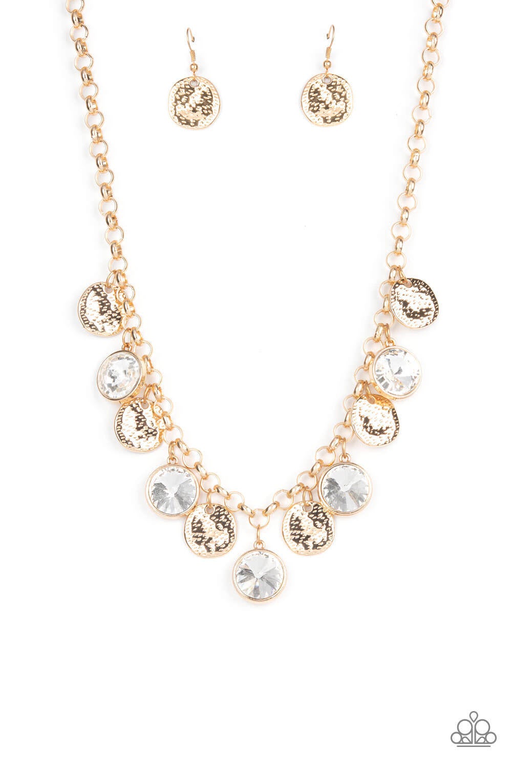 Spot On Sparkle - Gold Necklace (OS) - B:A1 - Image 2