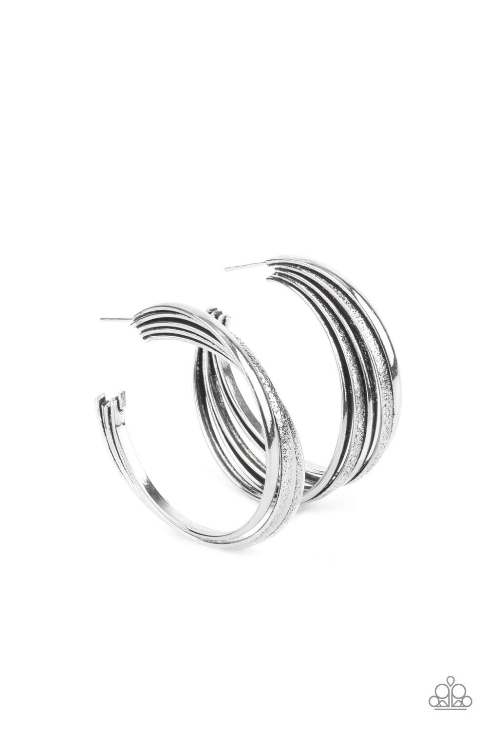 In Sync - Silver Earring (OS) - B:A5 - Image 2
