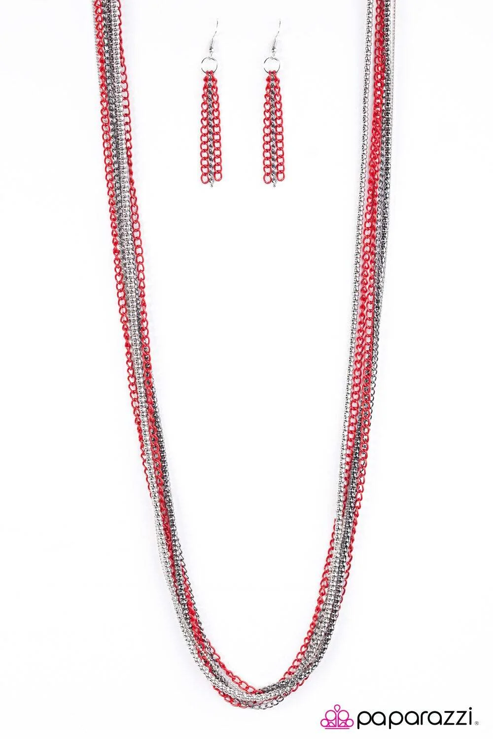 Colorful Calamity - Red Necklace (OS) - B:A6 - Image 3