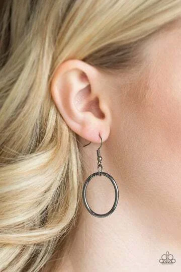 ELEGANTLY ENSNARED - Black (Gunmetal) Necklace (OS) - B:A6 - Image 3