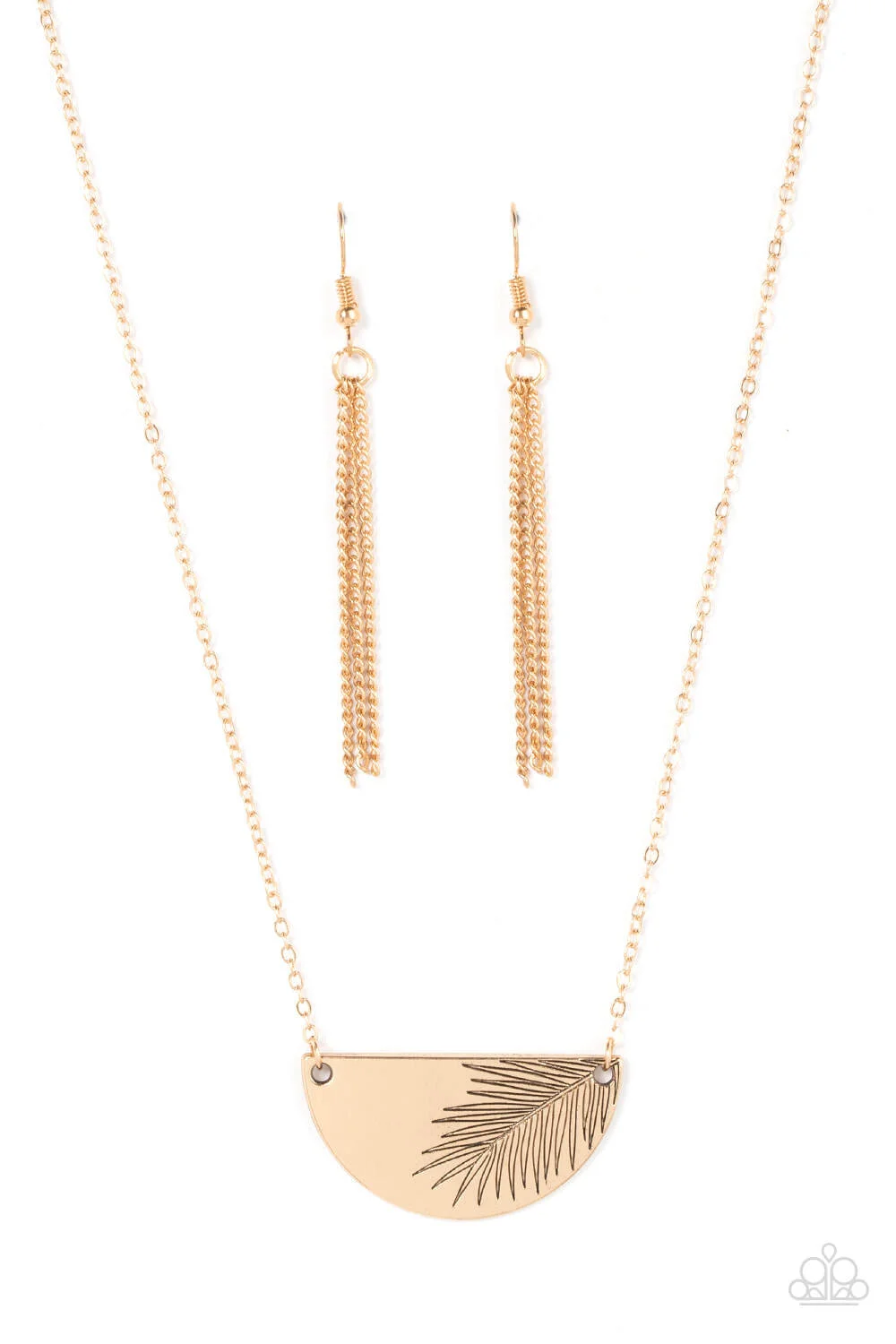 Cool, PALM, and Collected - Gold (Choker) Necklace (OS) - B:A6 - Image 2
