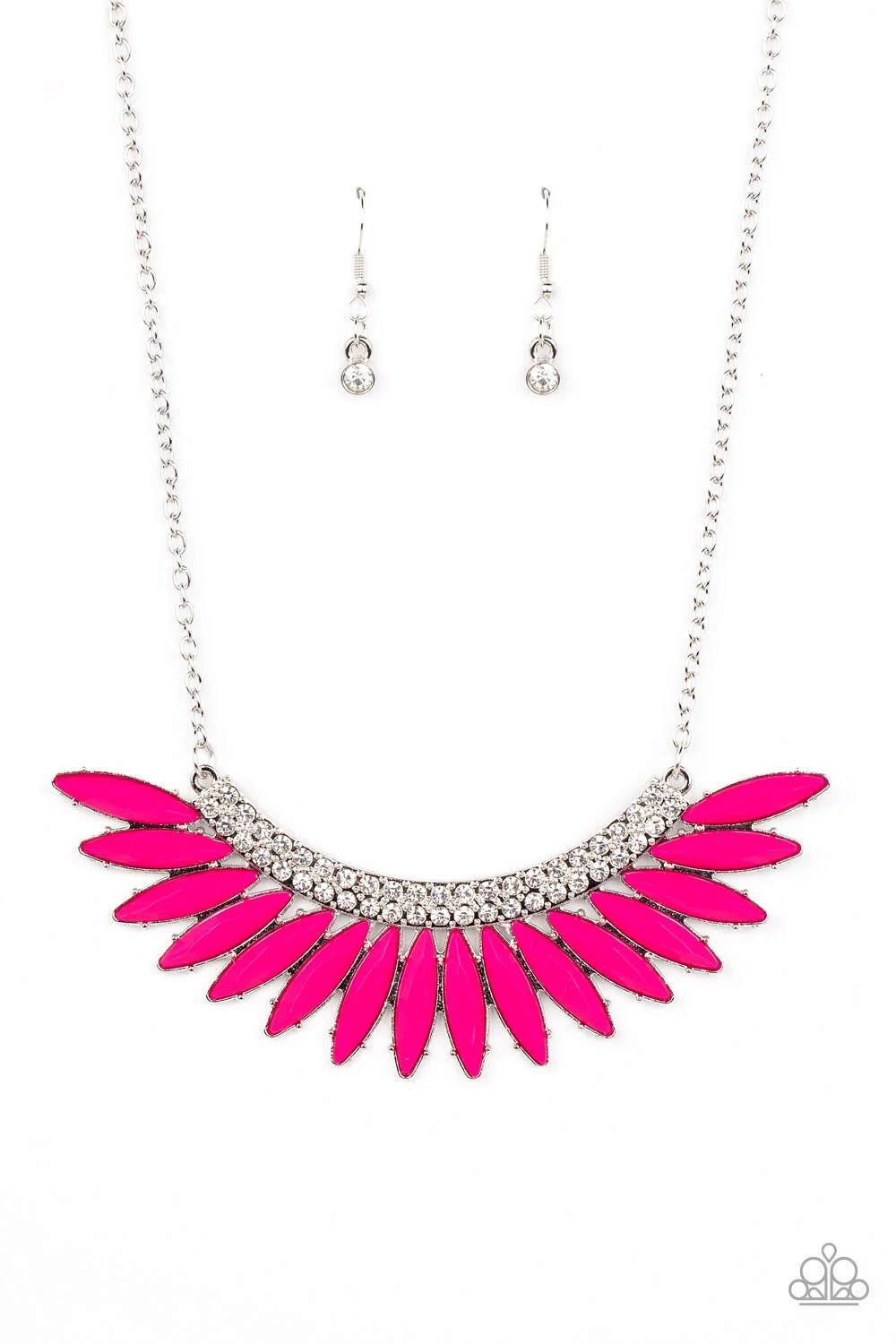 Flauntable Flamboyance - Pink Necklace (OS) - B:A6 - Image 2