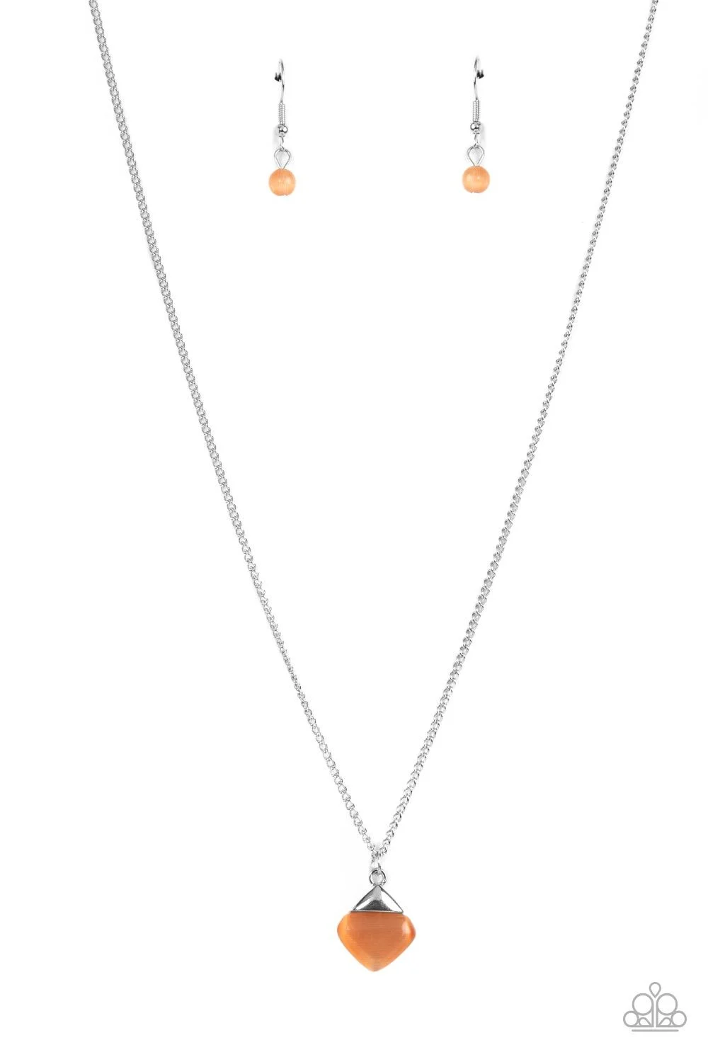 Gracefully Gemstone - Orange Necklace (OS) - B:A6 - Image 2