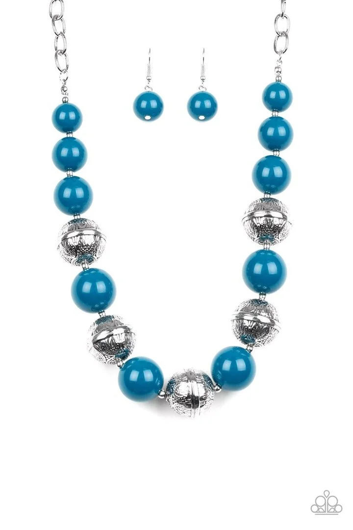 Floral Fusion - Blue Necklace (OS) - Image 2