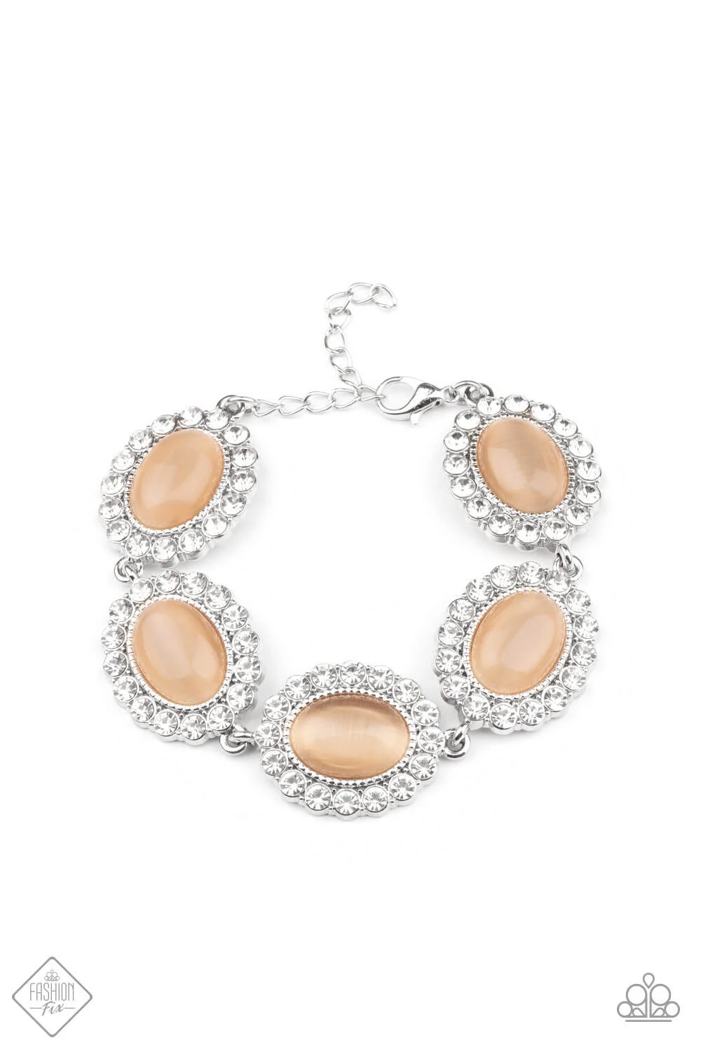 Demurely Diva - Orange Bracelet ~ Fashion Fix February 2021 (OS) (Matching pieces sold separately) - Image 2