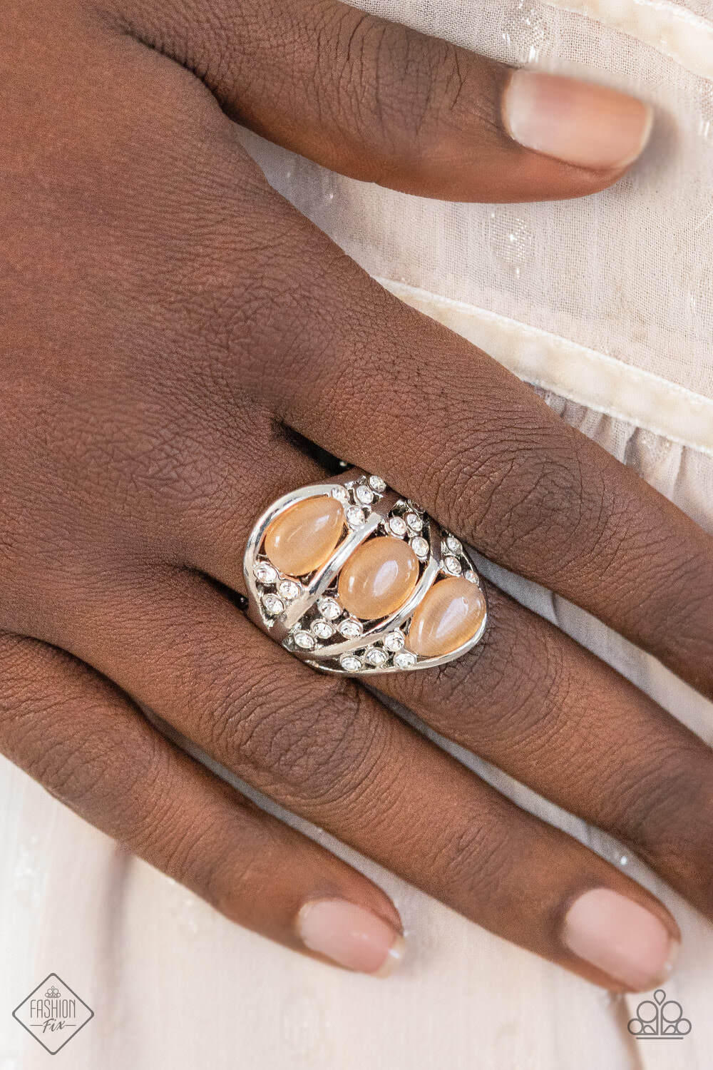 Demurely Diva - Orange Bracelet ~ Fashion Fix February 2021 (OS) (Matching pieces sold separately) - Image 3